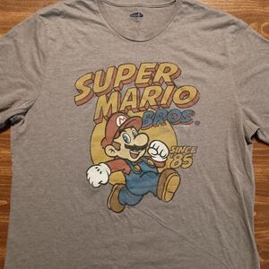 SUPER MARIO BROS T-SHIRT - XL // Retro Nintendo Video Game tee shirt nostalgia